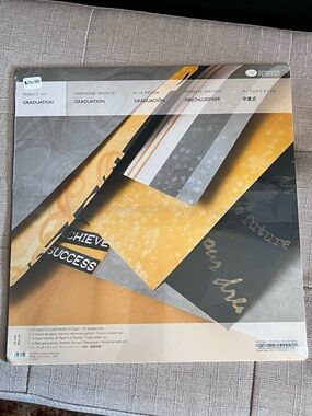 Creative Memories Graduation Scrapbook Paper Pack - Gold, Black, Gray
